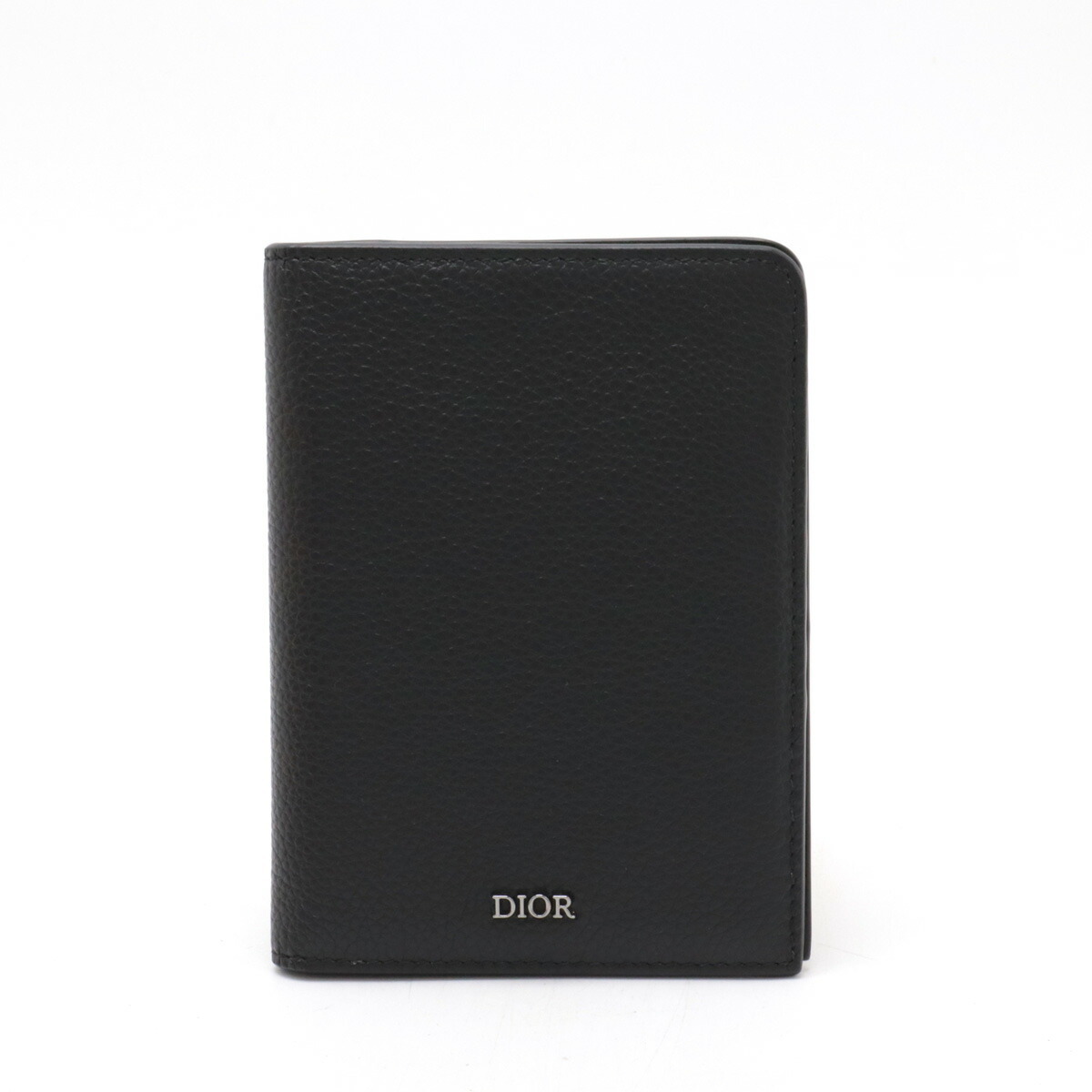 Christian Dior Passport Case Card Holder Grained Leather Black Christian Dior Passport Case Card Holder Grained Leather Black